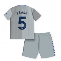 Everton Michael Keane #5 Kolmas Peliasu Lasten 2023-24 Lyhythihainen (+ Lyhyet housut)